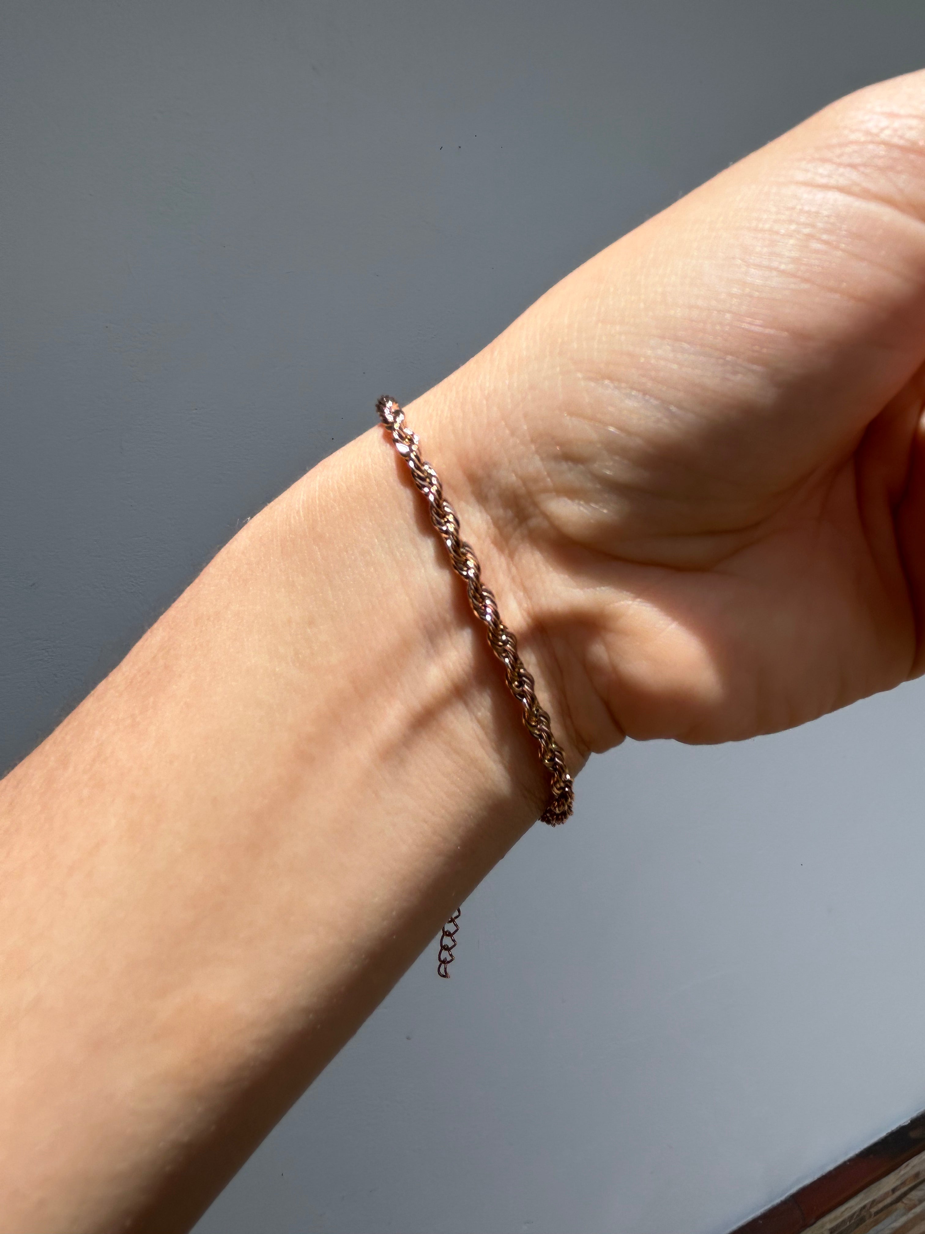 Pulsera Lazo Oro Rosa mujer