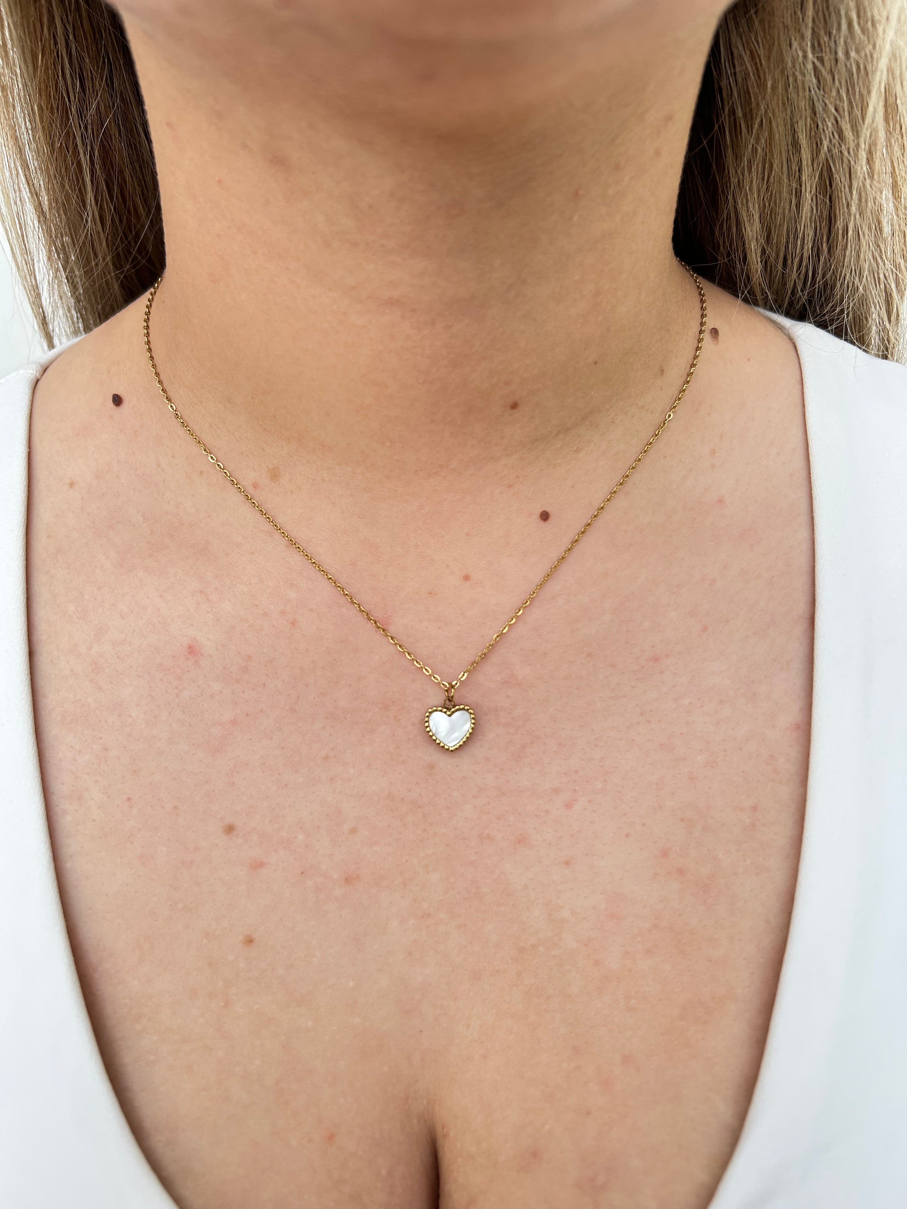Cadena White Heart Mujer