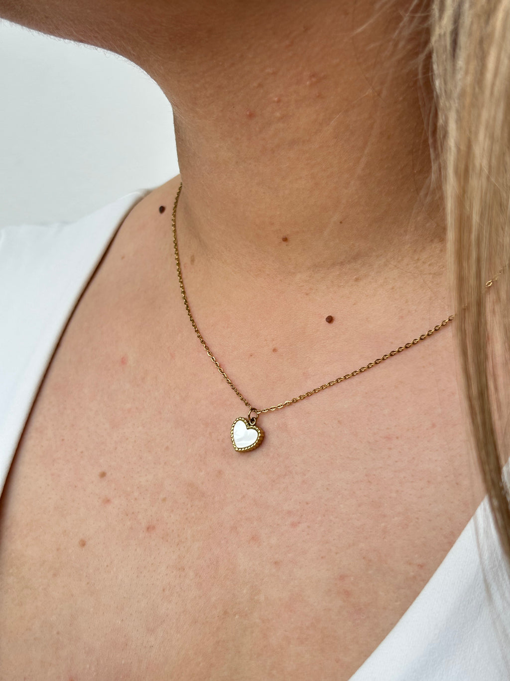 Cadena White Heart Mujer