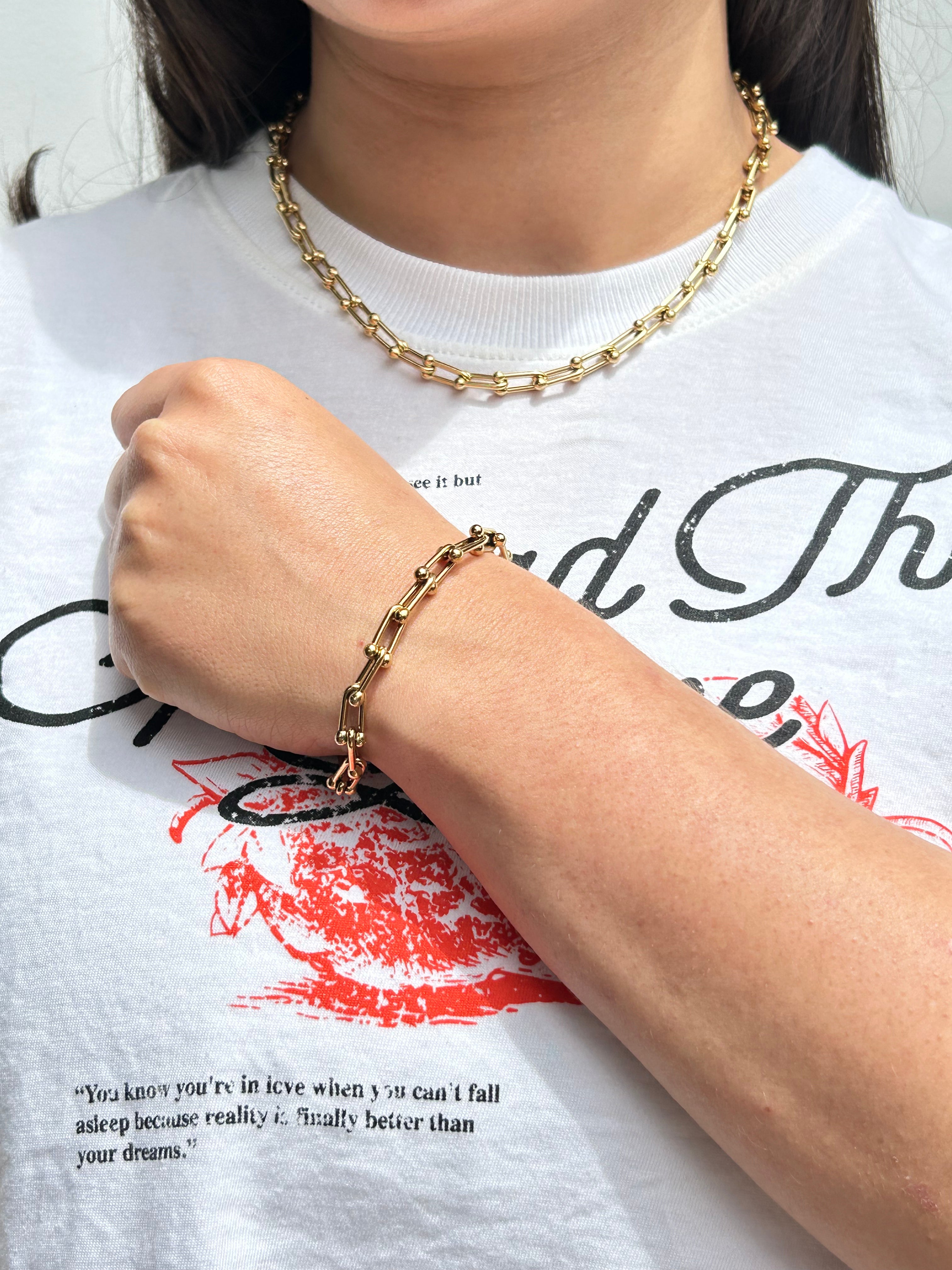 Combo Cadena Ancla + Pulsera Ancla Mujer